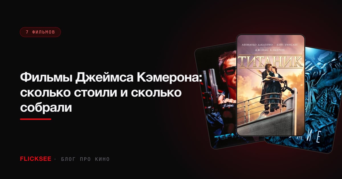 Фильмы Джеймса Кэмерона: сколько стоили и сколько собрали