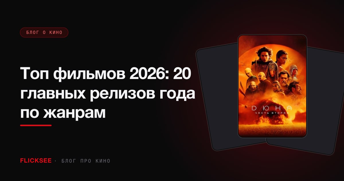 Топ фильмов 2026: 20 главных релизов года по жанрам